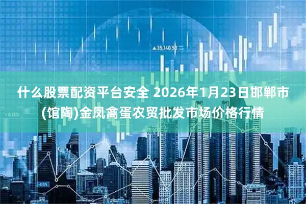 什么股票配资平台安全 2026年1月23日邯郸市(馆陶)金凤禽蛋农贸批发市场价格行情